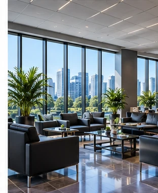 Corporate office lounge
