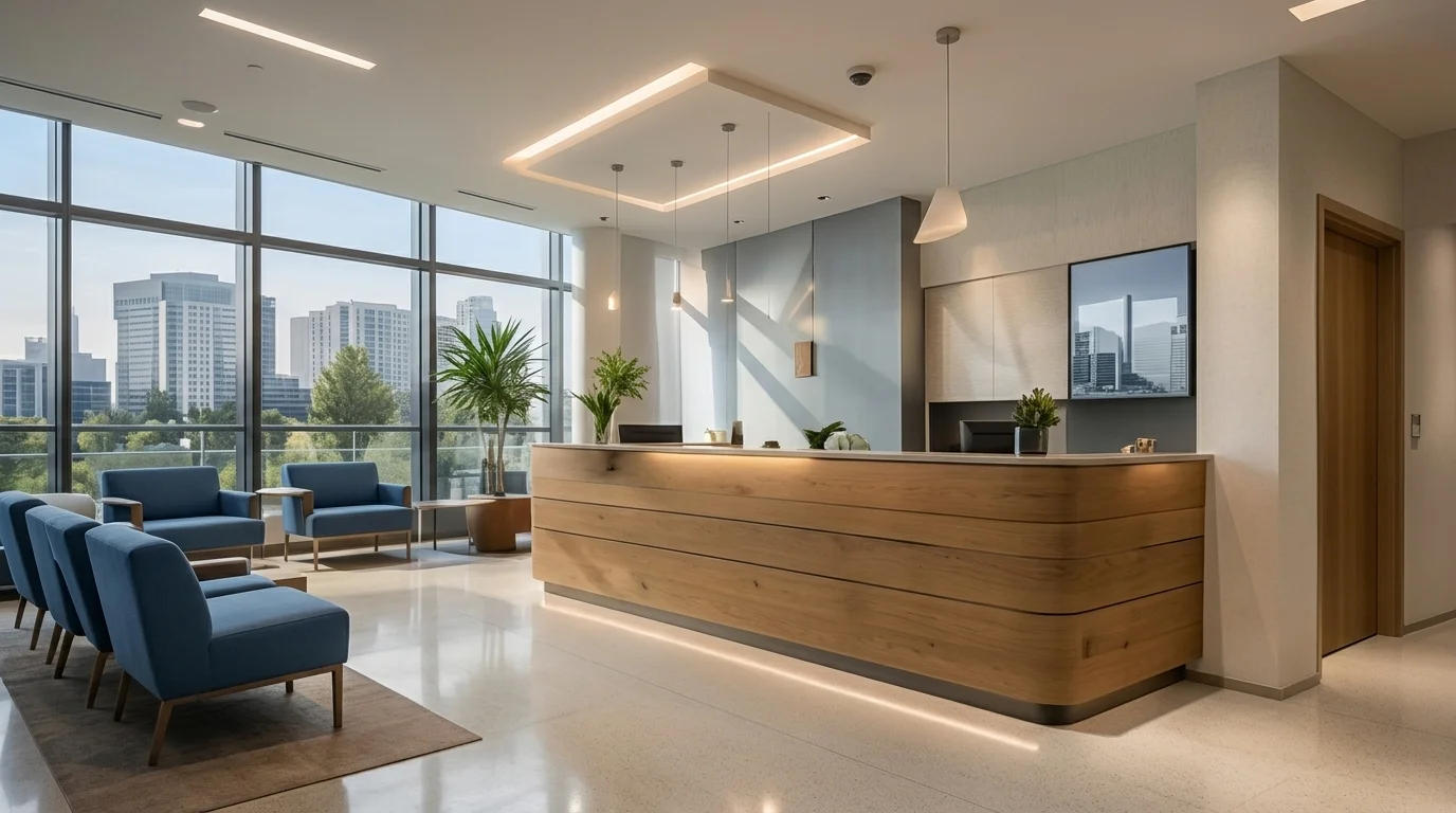 Medical office reception area